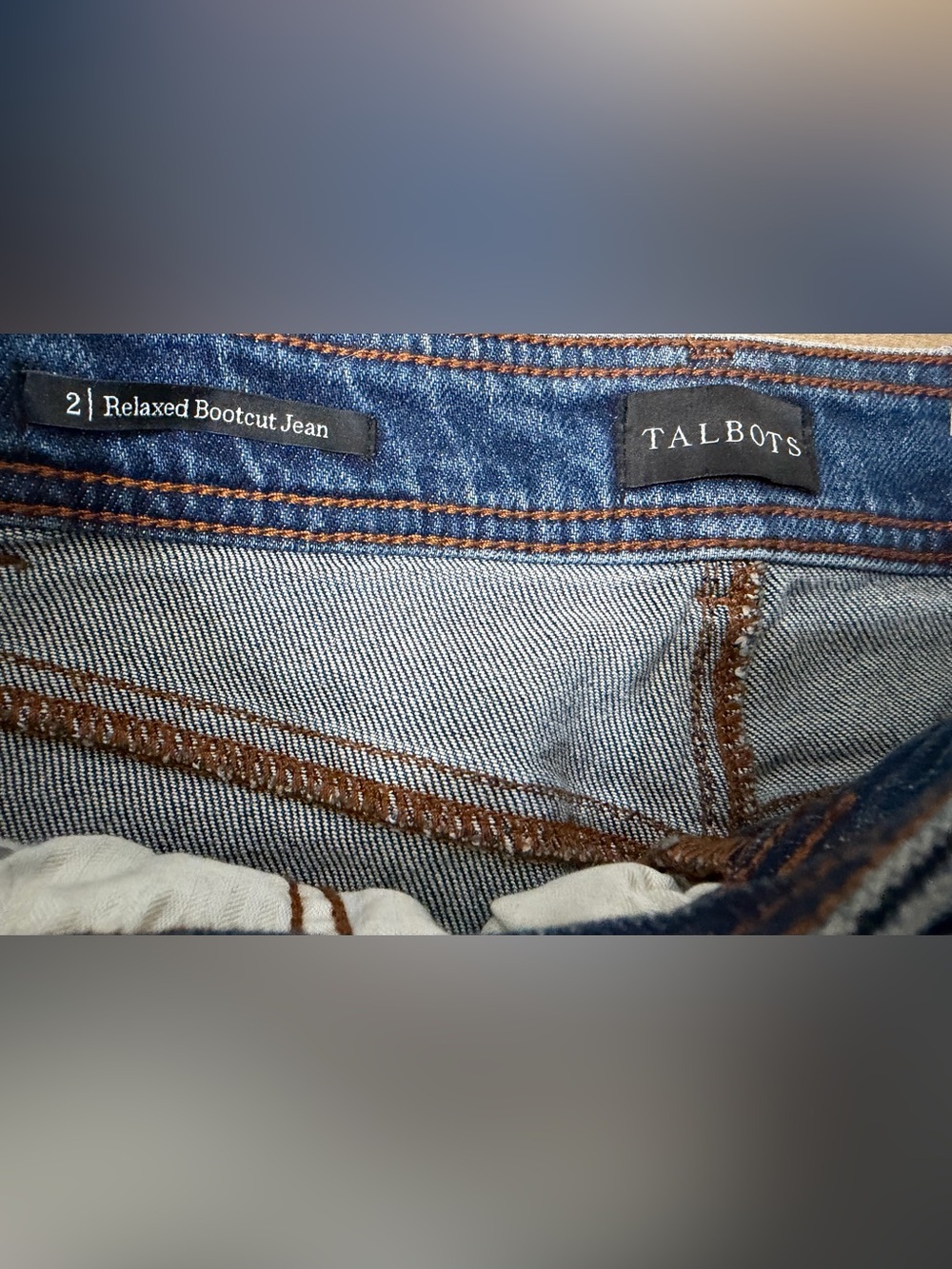 Talbots Relaxed Bootcut Leg Mid- Rise Jeans Women’s Size 2 New - Picture 6 of 8